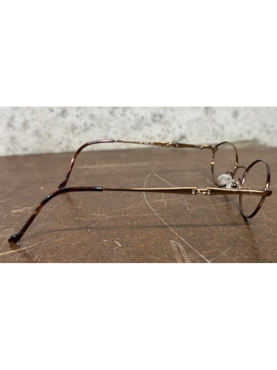 Vintage Ralph Lauren RL620 8ZF Slim Oval Brown Metal Eyeglasses Frames 46-18-130 main image 7